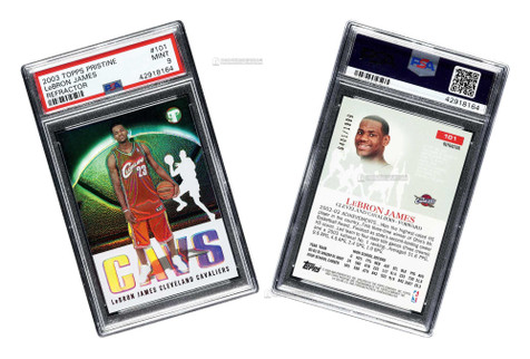 2003-04赛季 Topps Pristine系列 勒布朗·詹姆斯（LeBron James）新秀球星卡，限量1999张，PSA评级9分