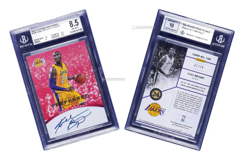 2012-13赛季 Panini Preferred系列 科比·布莱恩特（Kobe Bryant）签字球星卡，限量74张，BGS评级8.5分，墨迹10分