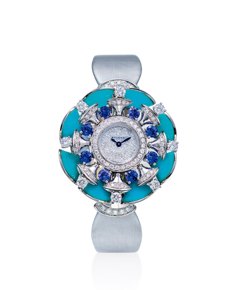 宝格丽 DIVA’S DREAM系列 18K白金 女款珠宝腕表
