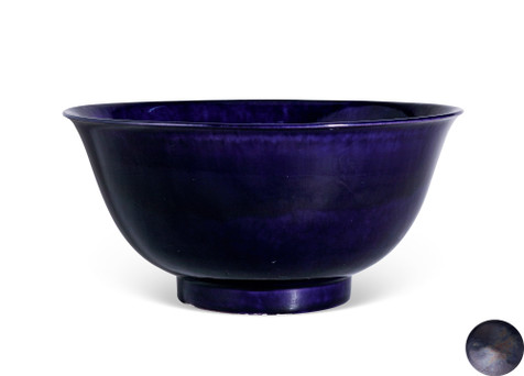 茄皮紫釉大碗