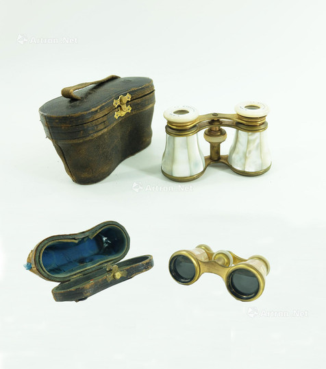 19世纪初期螺钿黄铜望远镜
