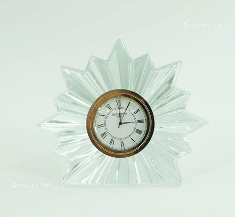 20世纪Waterford手工雪花造型水晶座钟