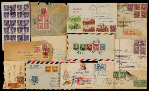 1929-48年国际出口封实寄一组12件