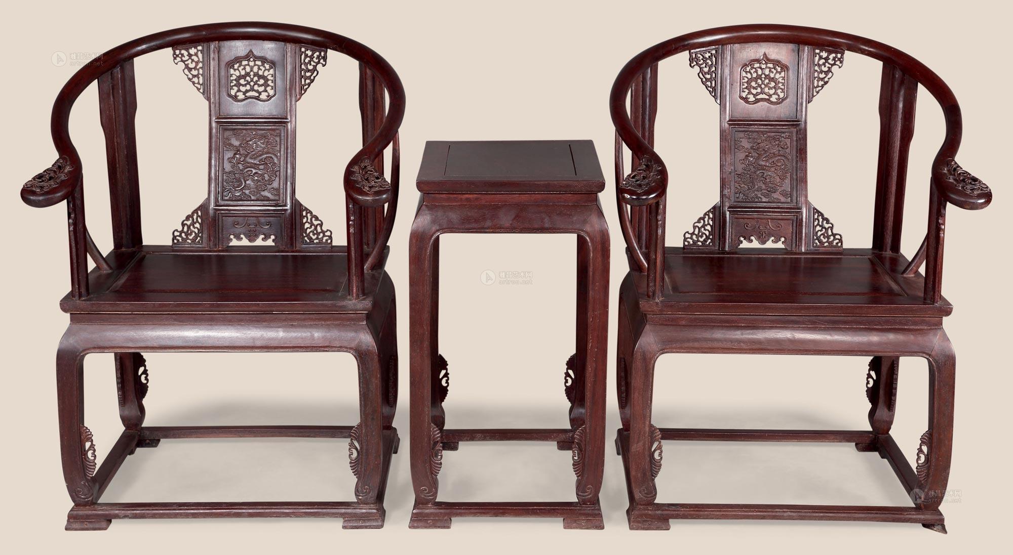 1149红木皇宫椅三件