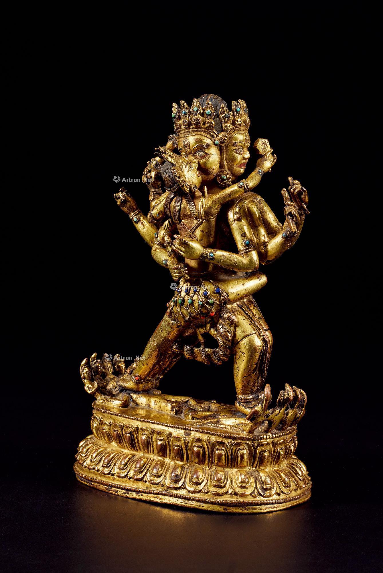 2173 15世纪 苯教双身像