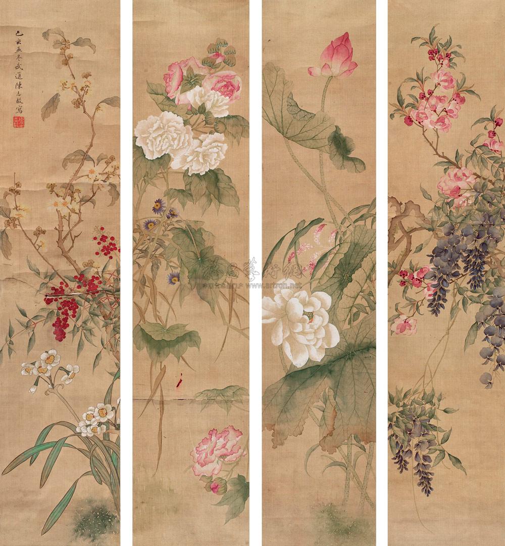 四季花景-中国古代书画专场-雅昌拍卖