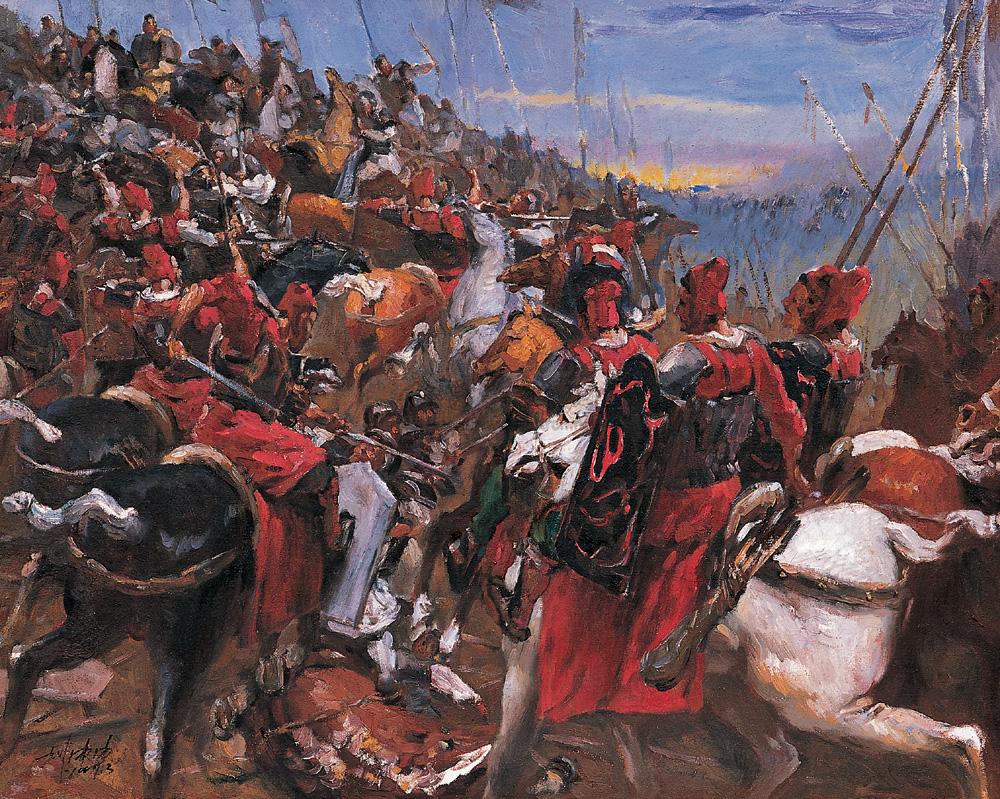 0053 1993年作 垓下之战 布面 油画