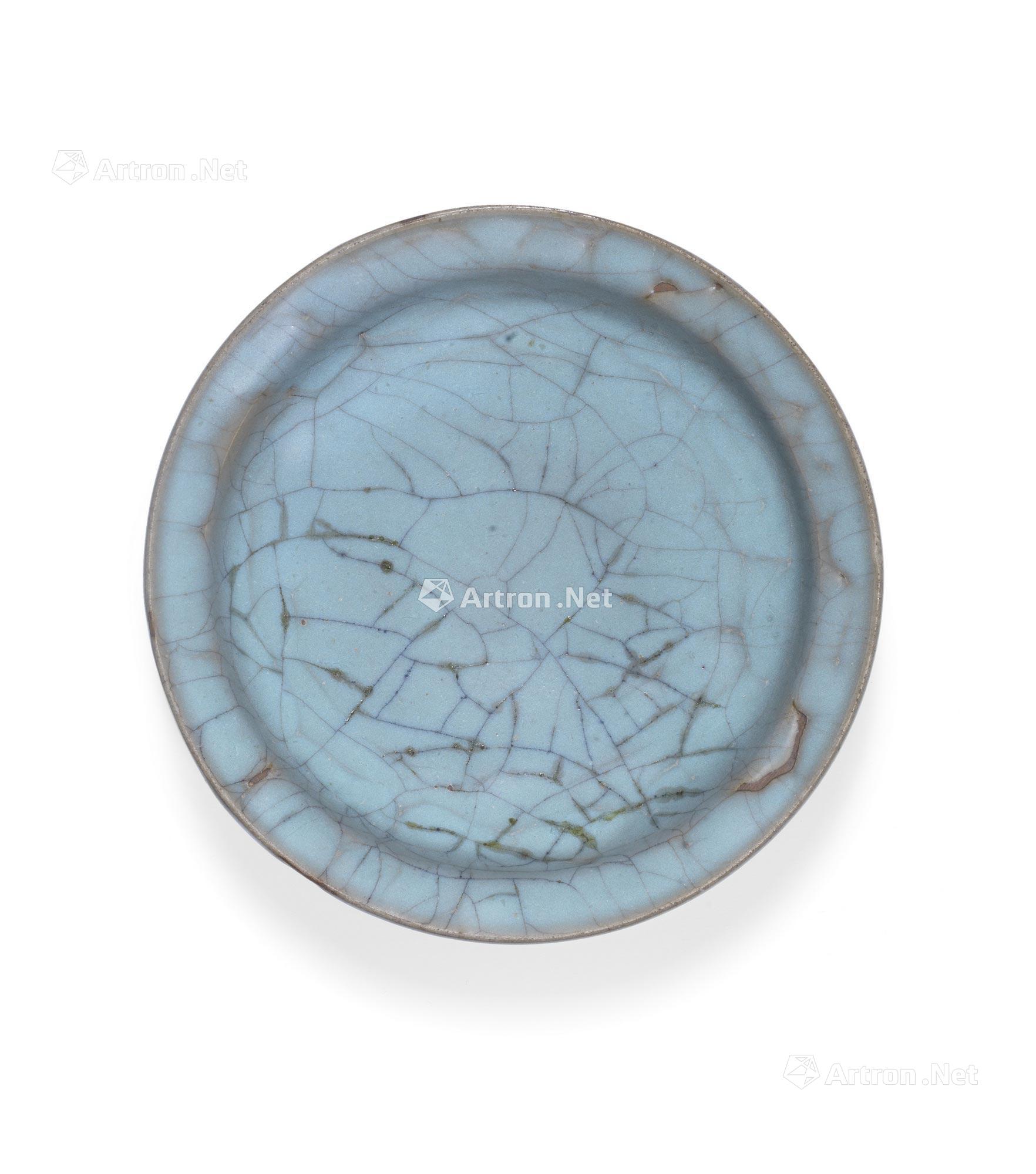 0004 十三世纪 钧窑冰裂纹盘