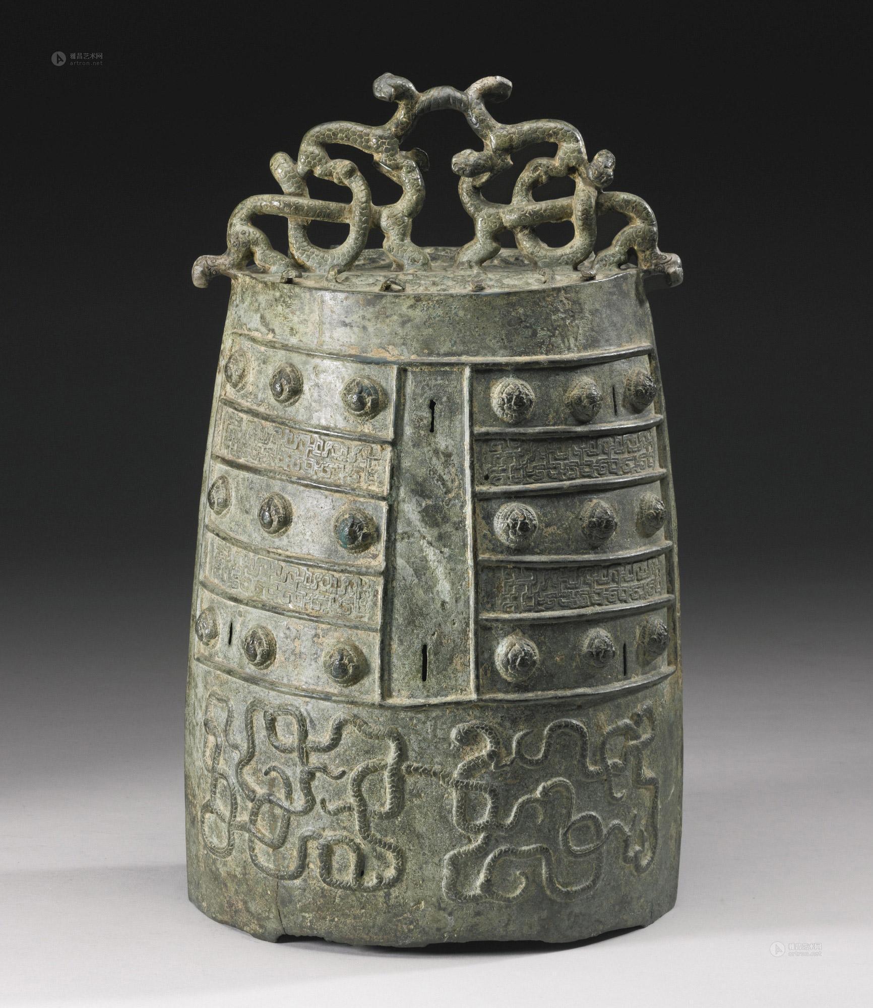 青铜蟠虺纹镈-重要中国瓷器及工艺品-雅昌拍卖