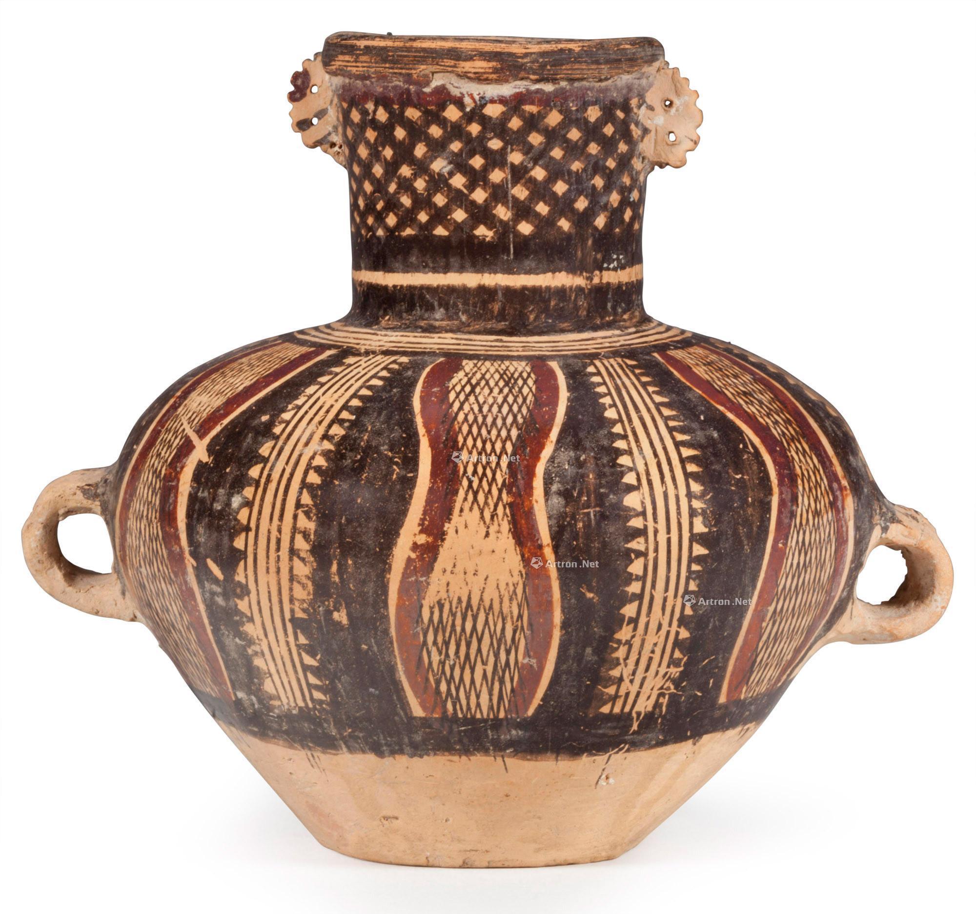 彩绘小陶罐-中国艺术:冬季网上拍卖会-雅昌拍卖