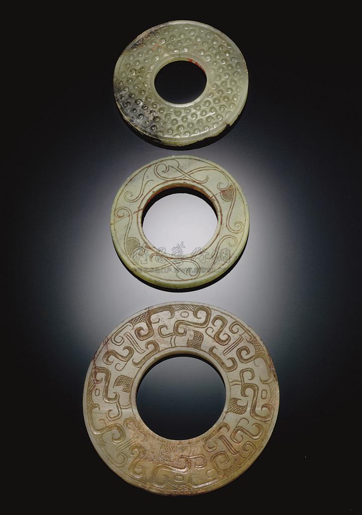 0060 战国/西汉 公元前3-2世纪 谷纹玉璧