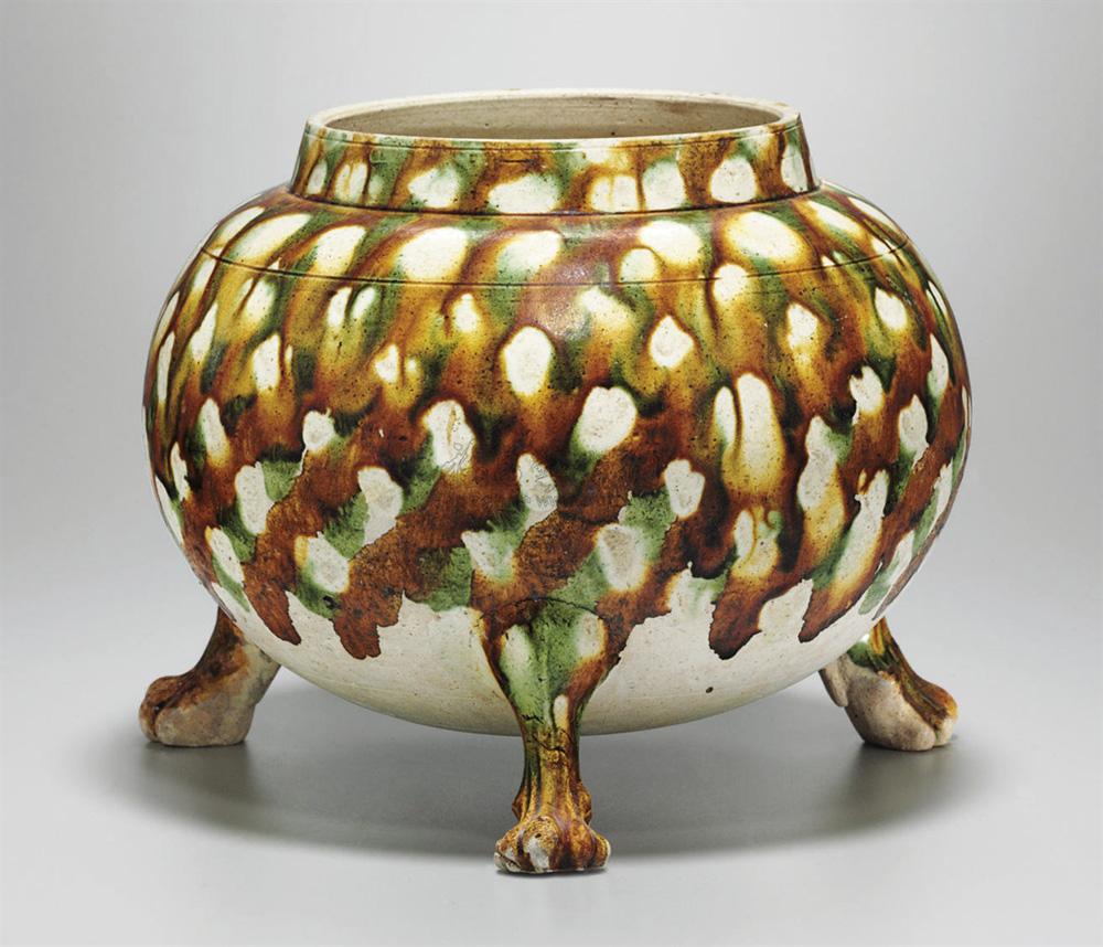 三彩三足罐-塞克勒中国艺术品珍藏专拍-雅昌拍卖