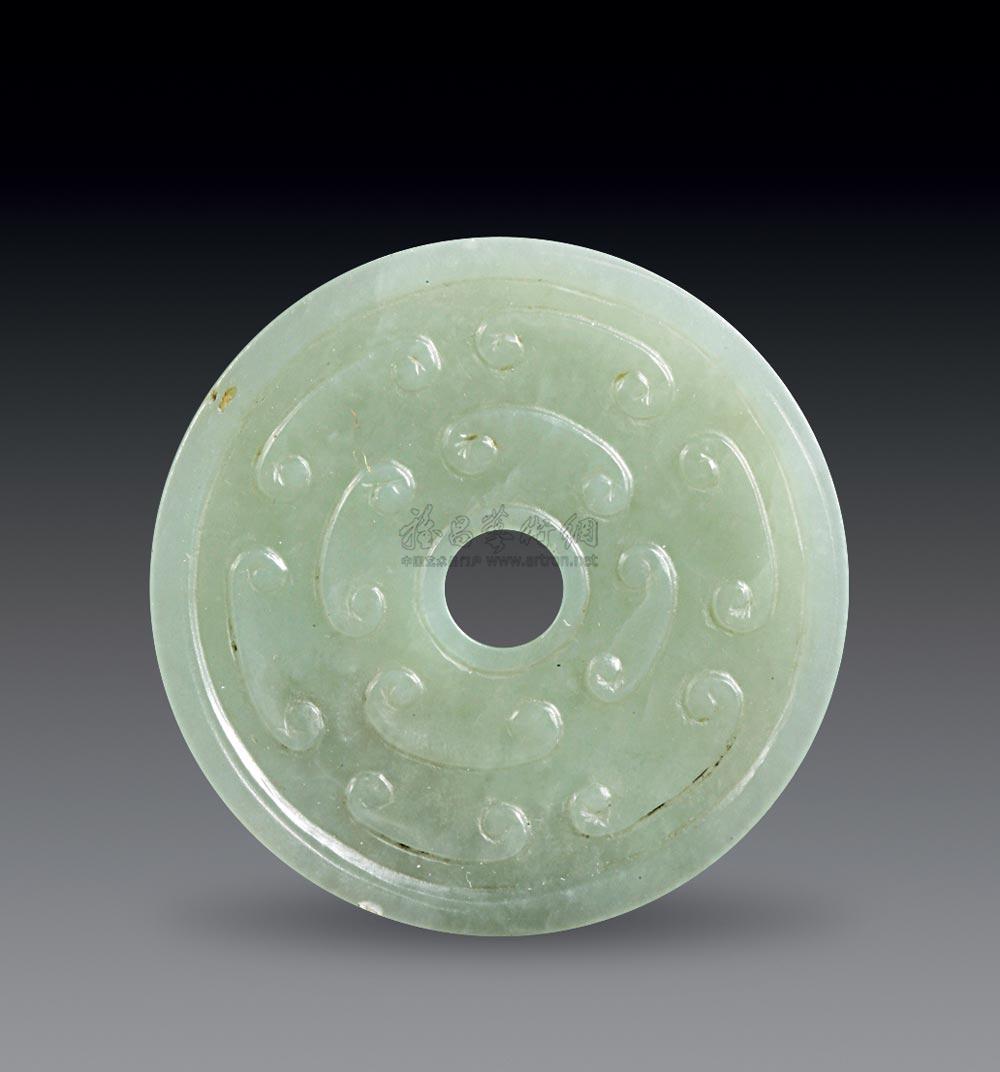 2018清勾云纹玉璧