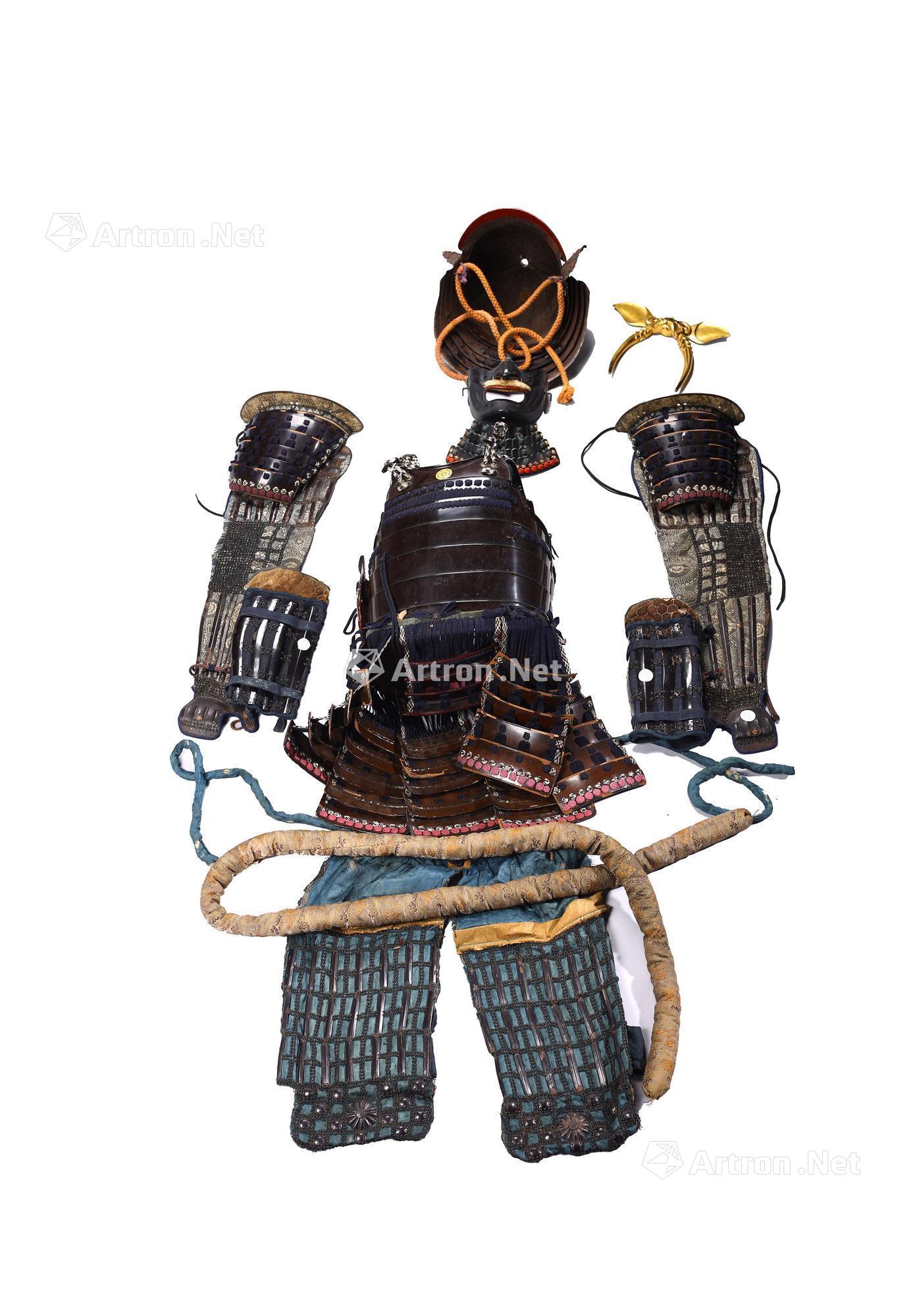 日本武士头盔铠甲一套(带原装盒)-格古汇臻 - 2019夏季重要亚洲古董