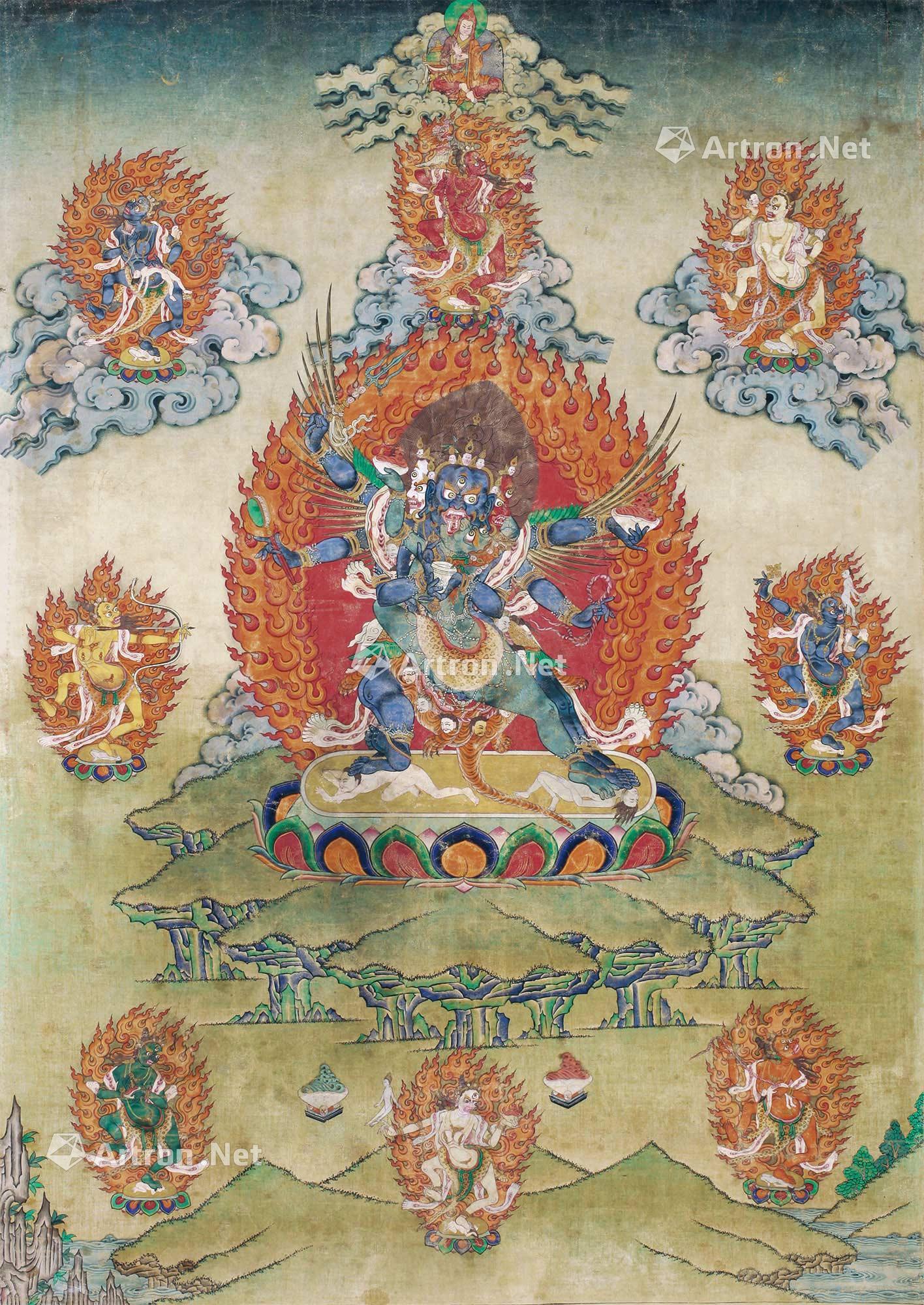 八大法行唐卡-集妙庄严·古代唐卡-雅昌拍卖