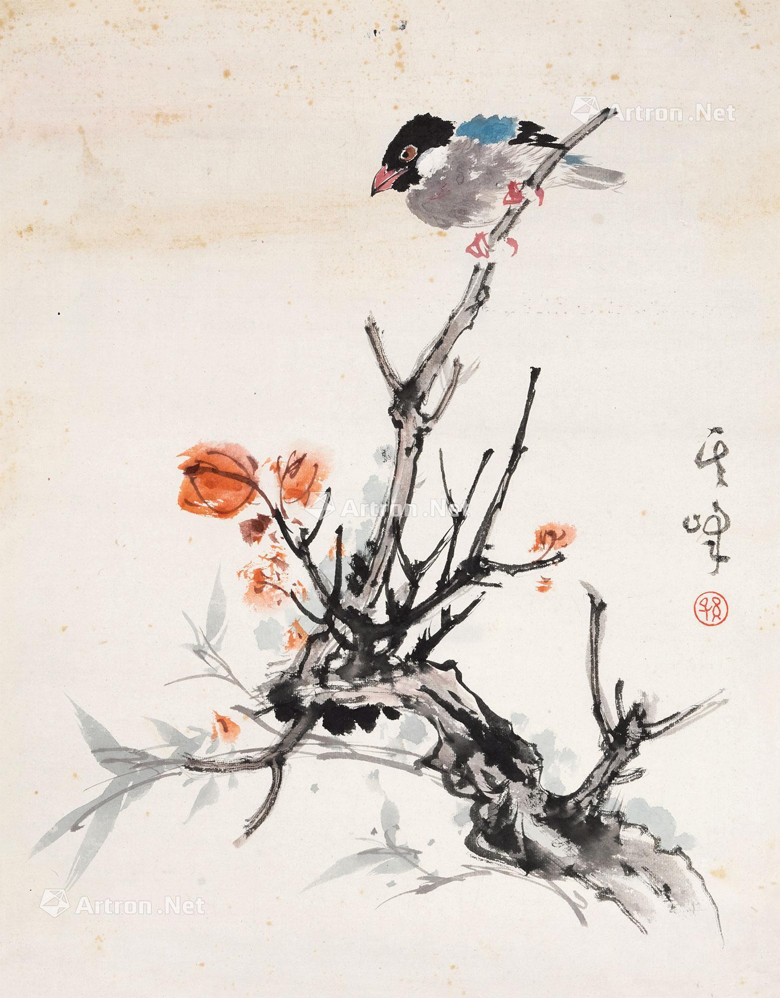 红叶山雀-写意——中国书法专场-雅昌拍卖