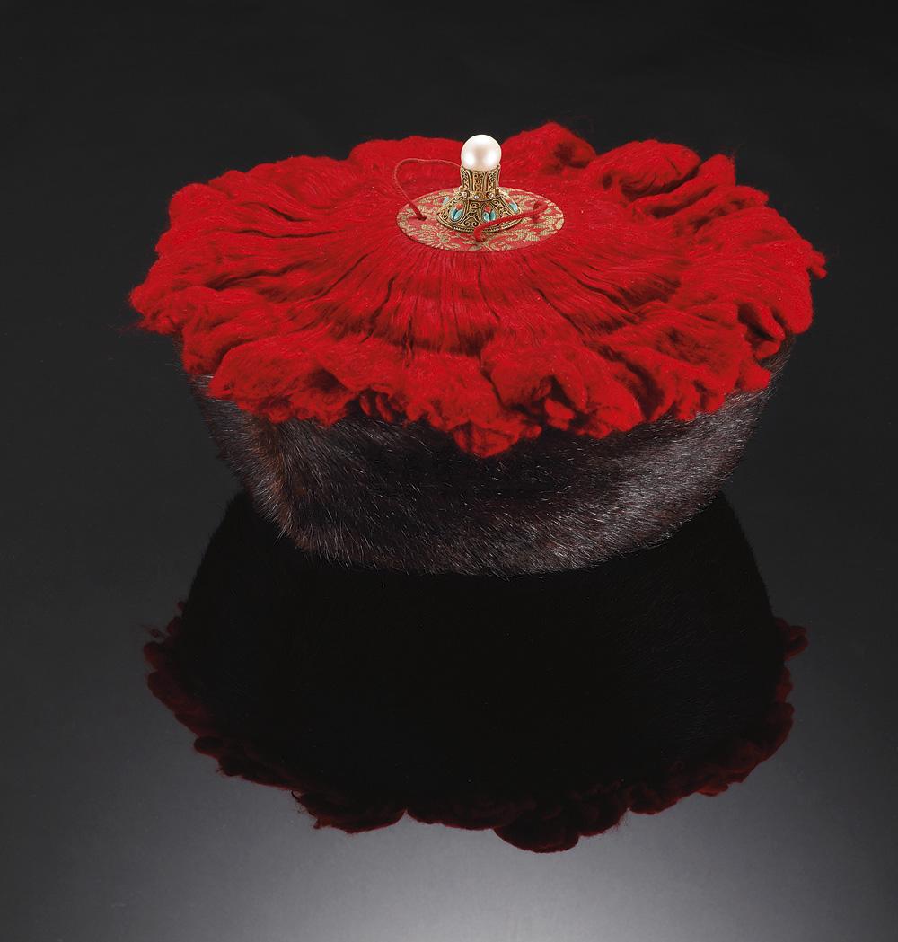 8758清中期皇帝冬吉服冠