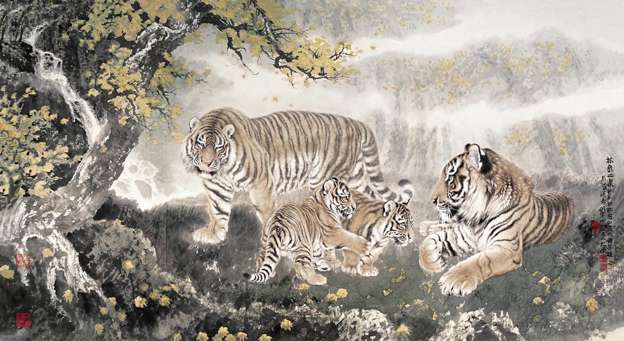 冯大中拍品分类中国书画>绘画创作年代2003年作尺寸96×180cm估价rmb