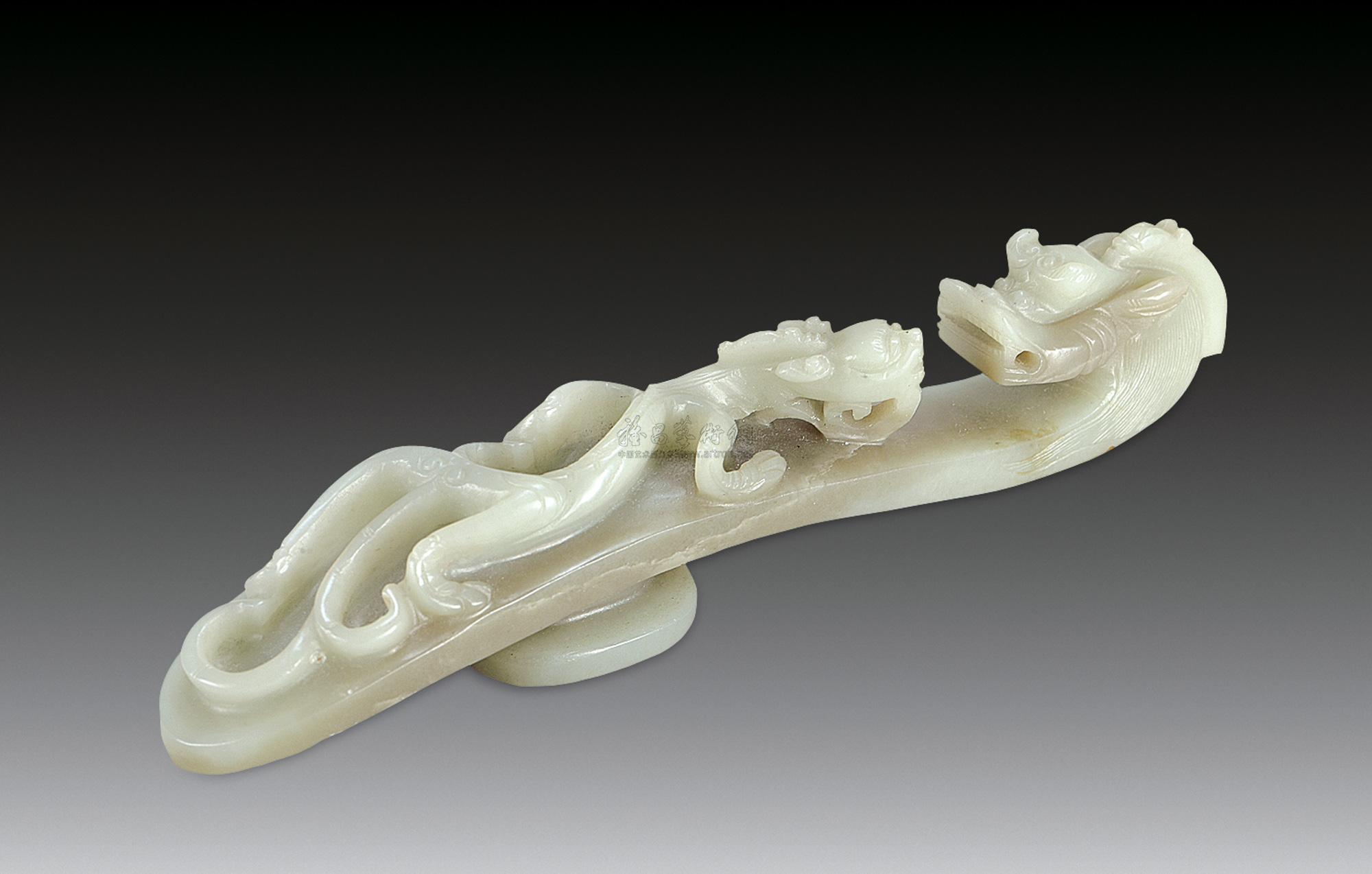 1950 清 玉雕龙勾