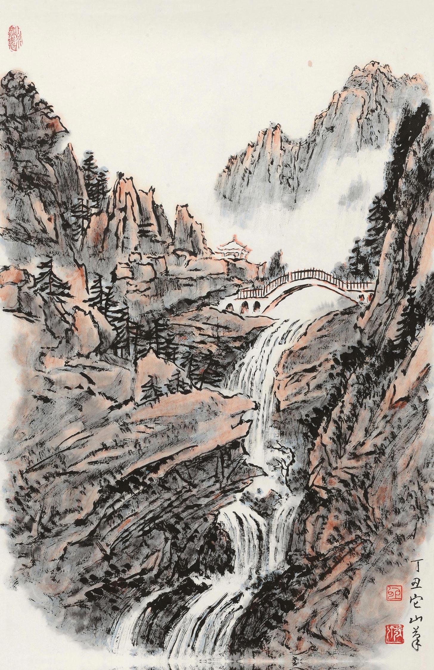 泰山黑龙潭-中国当代水墨(一)-雅昌拍卖