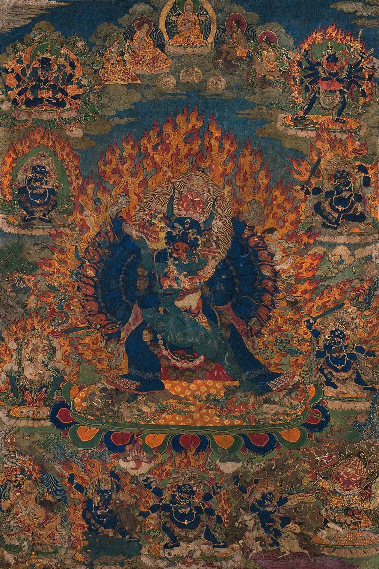 大威德金刚-"自在菩提"——中国金铜佛造像,唐卡-雅昌拍卖