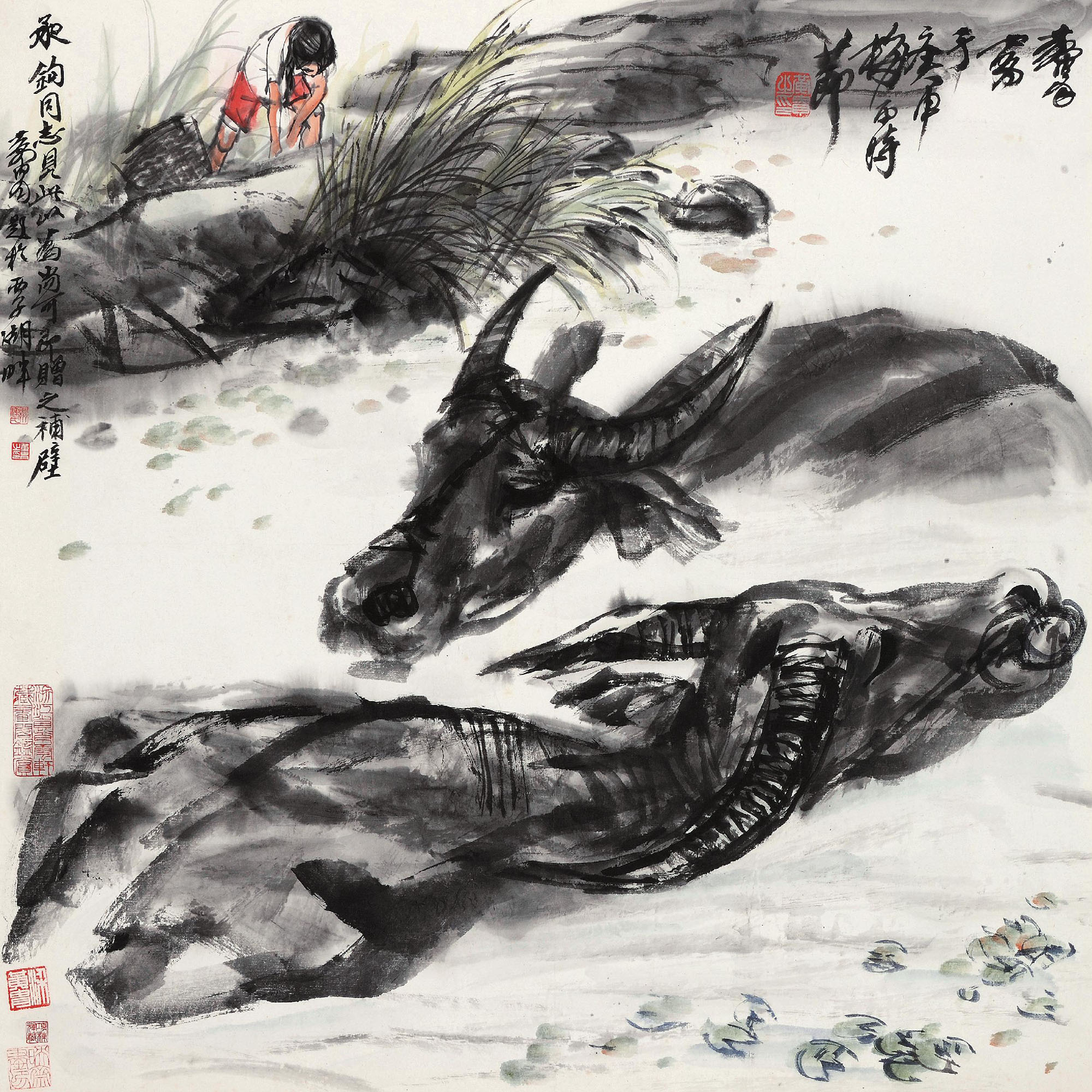 牧牛图-黄胄美术基金会推荐专场-雅昌拍卖