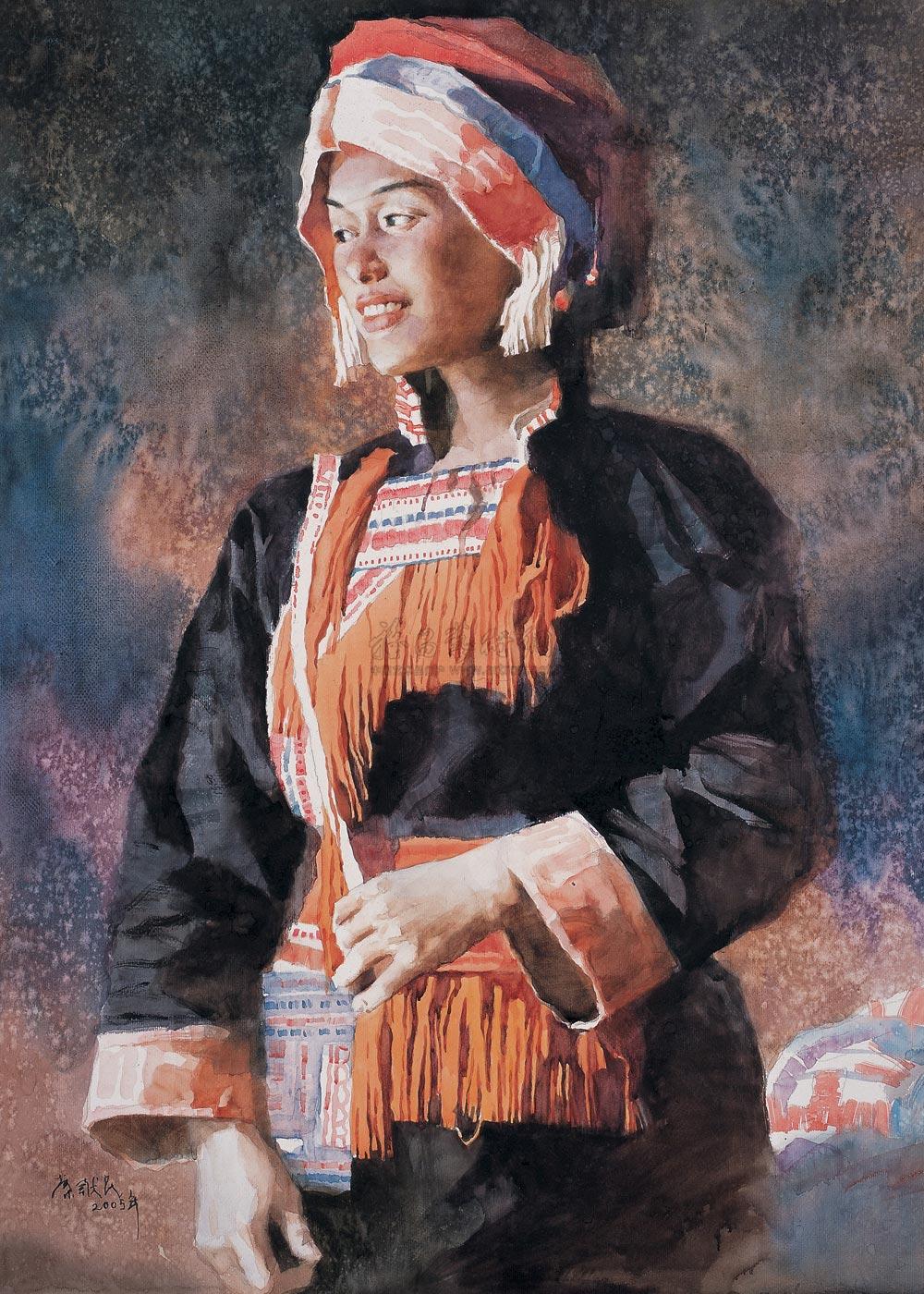 瑶族姑娘-中国现当代艺术-雅昌拍卖