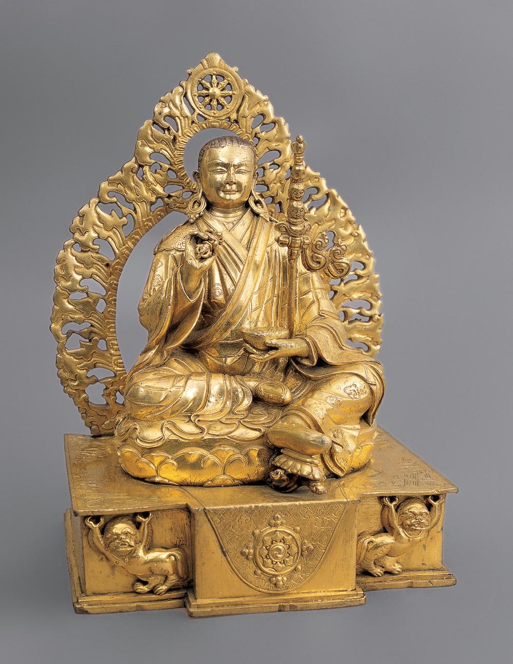 铜鎏金莲花生像-观自在-中国佛教造像专场-雅昌拍卖