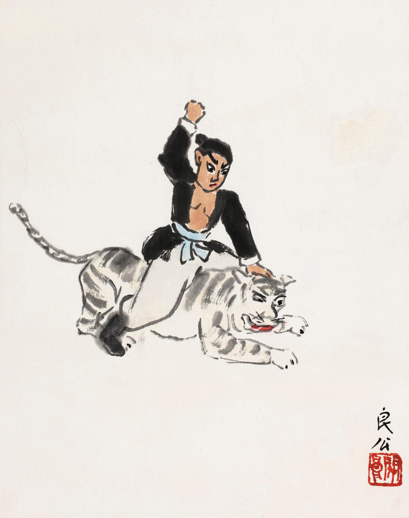 武松打虎-温故——近现代书画私人珍藏-雅昌拍卖