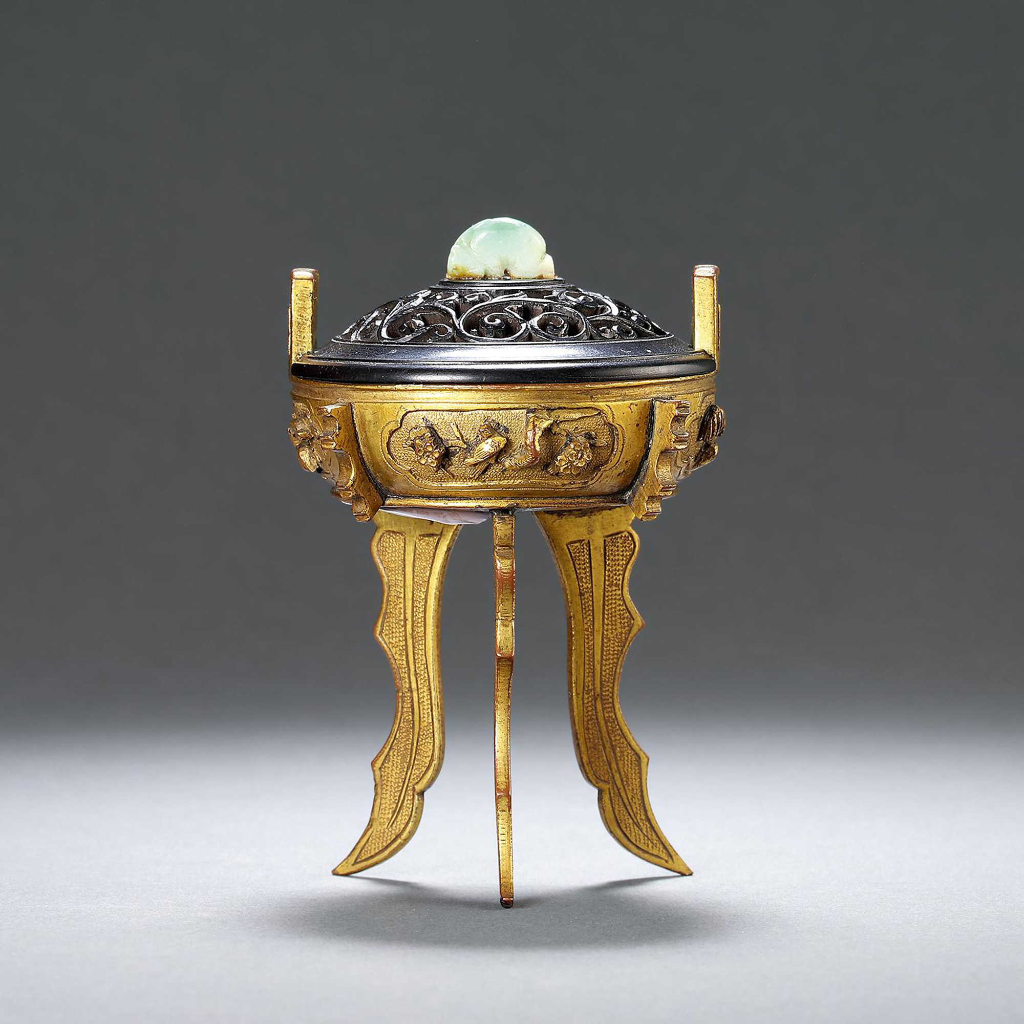 铜鎏金三足鼎-中国古董珍玩(ii)——佛教艺术,玉器及工艺品-雅昌拍卖