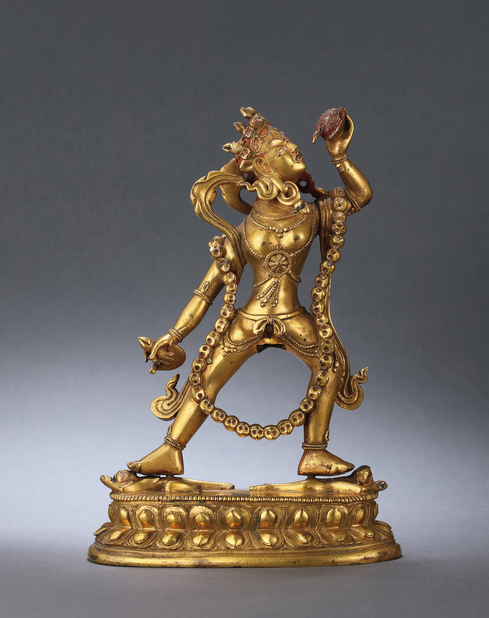 铜鎏金那若空行母-中国古董珍玩Ⅱ—佛造像,鼻烟壶与玉器工艺品-雅昌