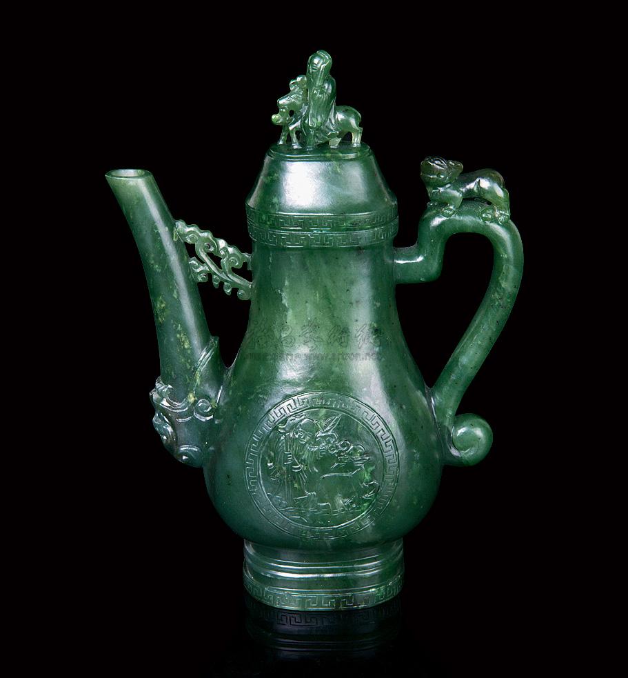 碧玉执壶-玉魄光华-中国古代玉器专场-雅昌拍卖