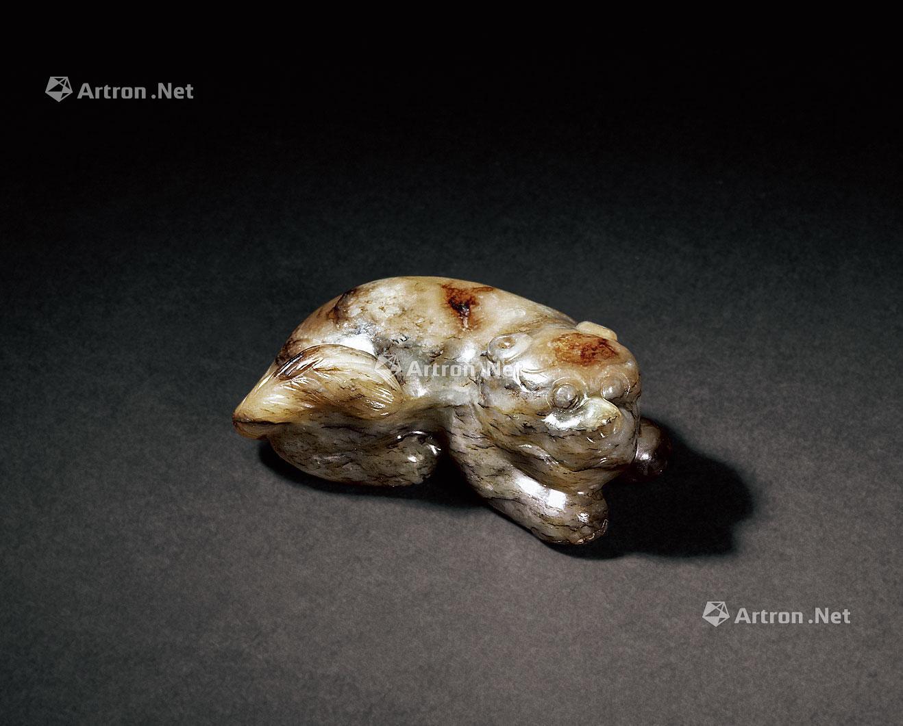 0938明晚期玉雕狗