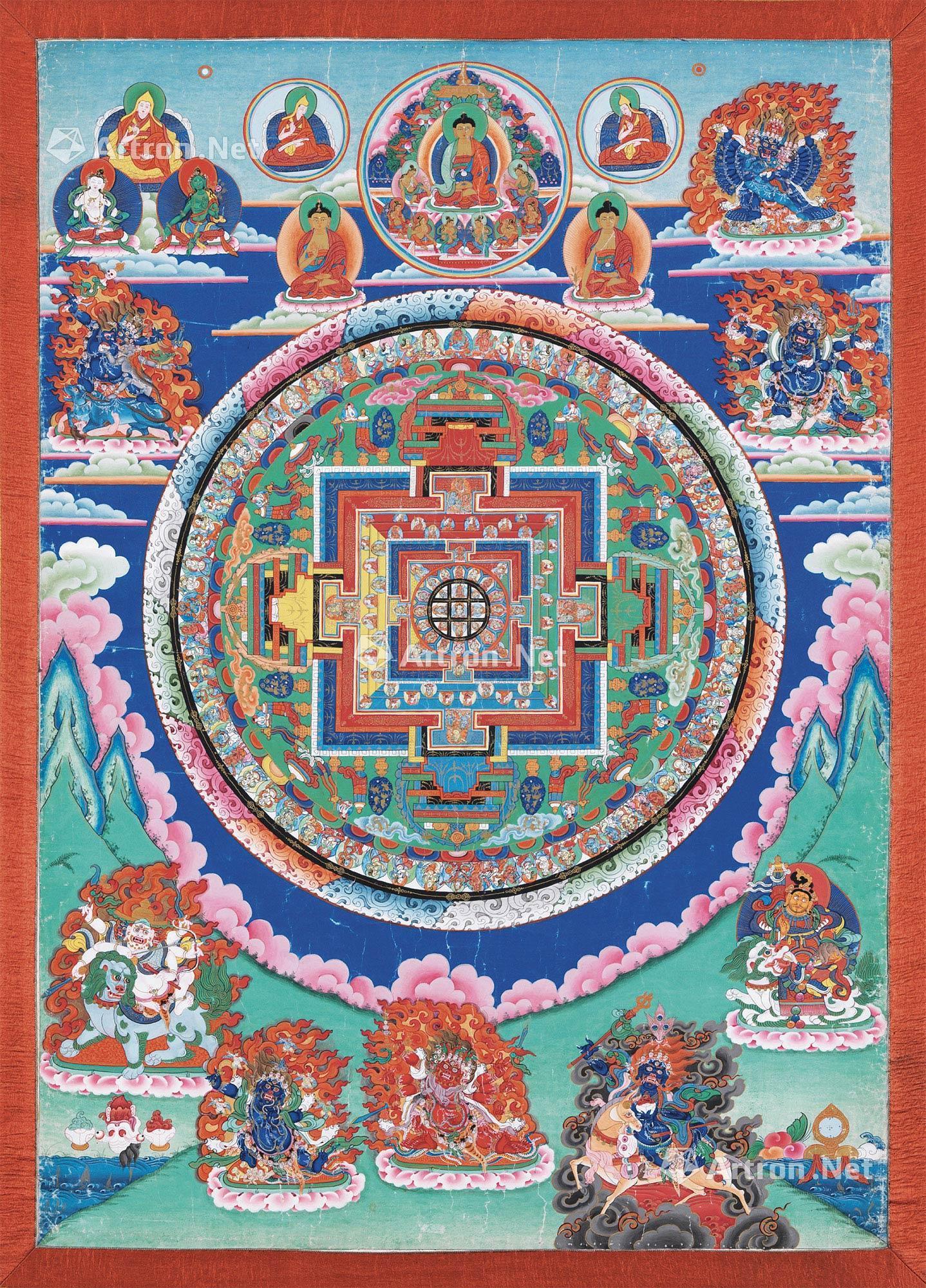 大日如来坛城唐卡-礼敬诸佛——佛造像及唐卡专场-雅昌拍卖