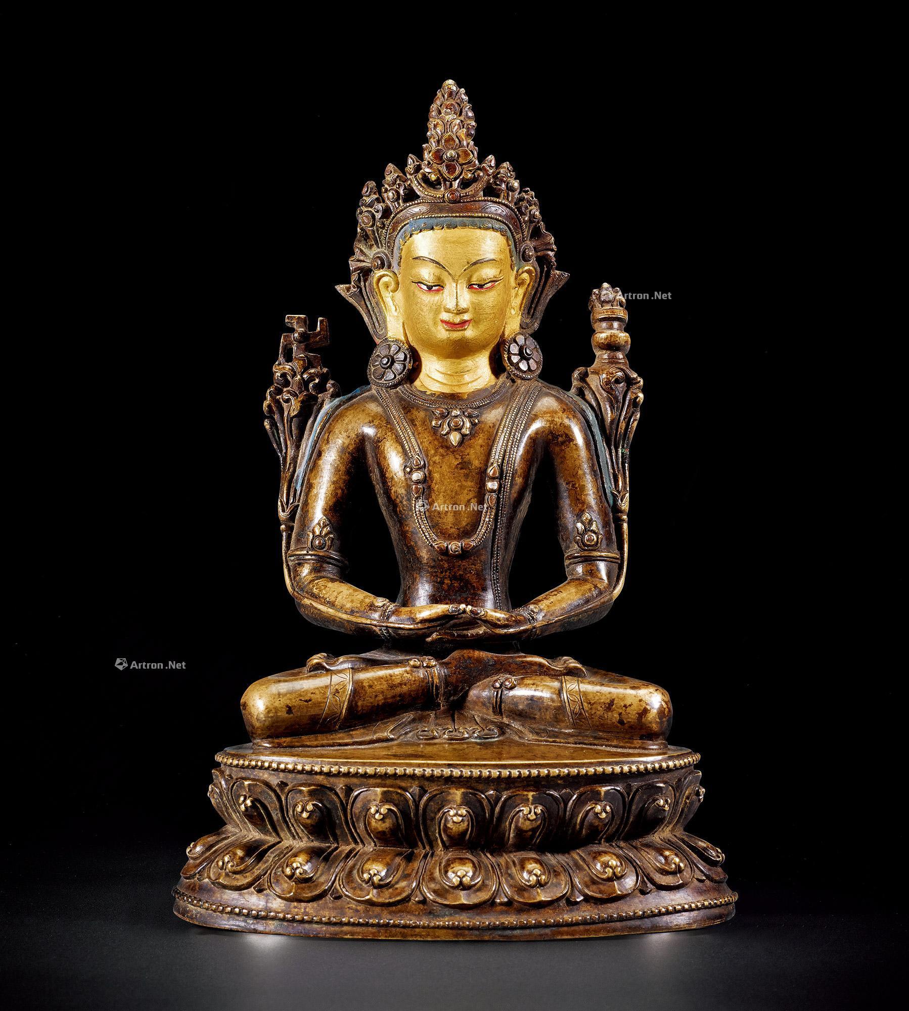 苯教无量寿佛坐像-中国瓷器·佛像·工艺品-雅昌拍卖