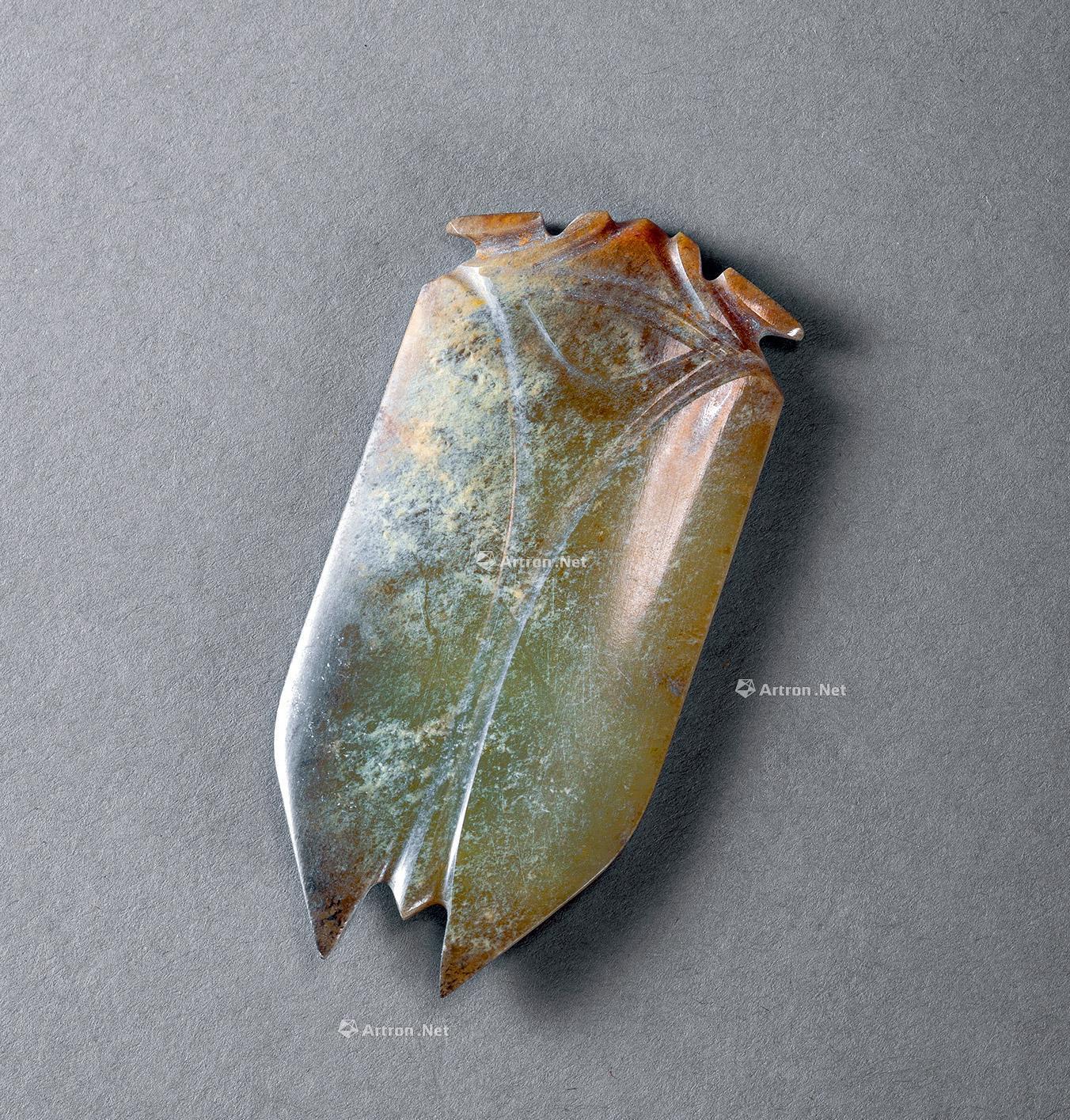 0069汉代白玉晗蝉