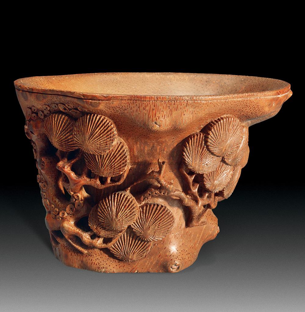 竹根雕杯-中国古董杂件-雅昌拍卖