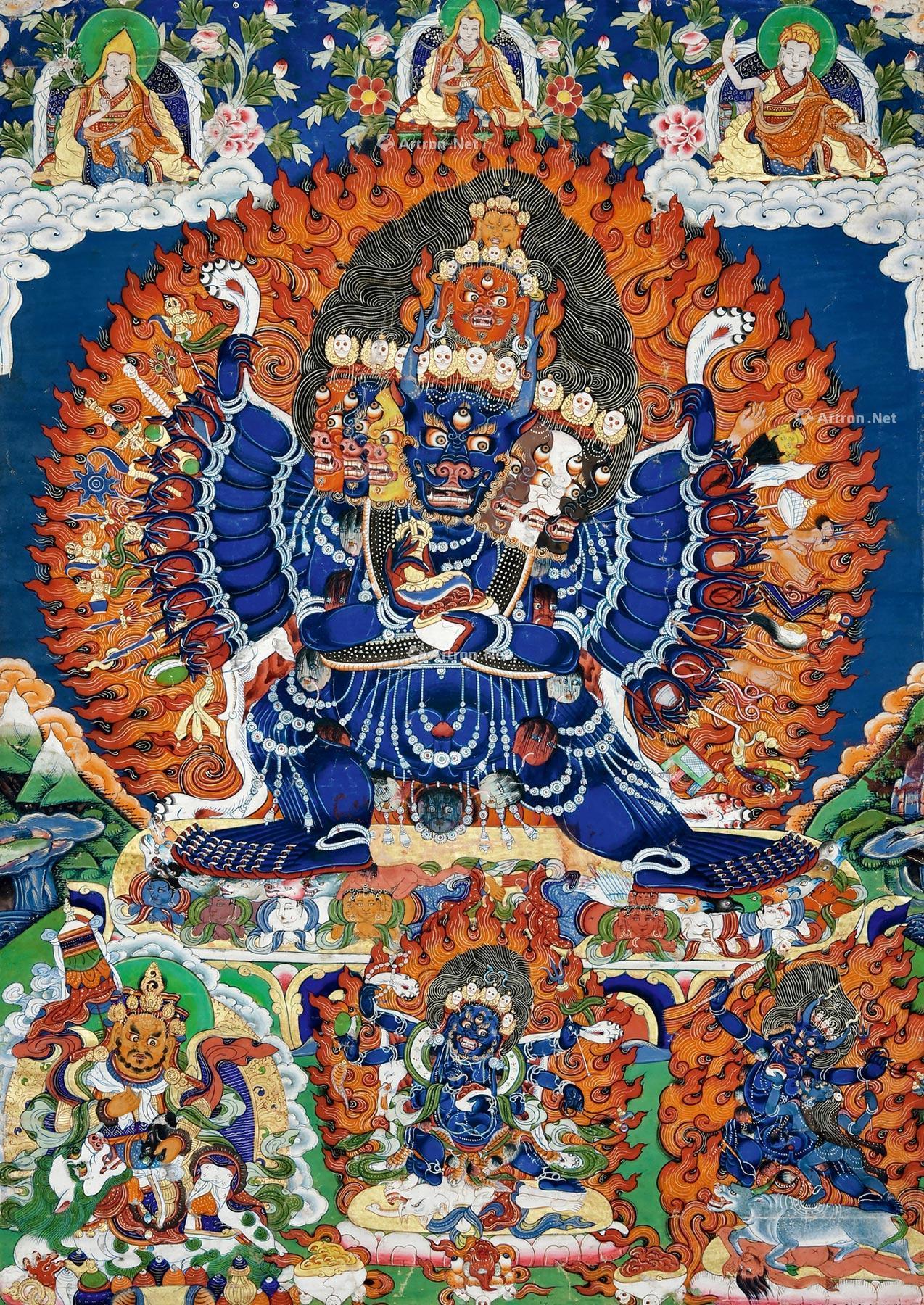 021418世纪大威德金刚唐卡