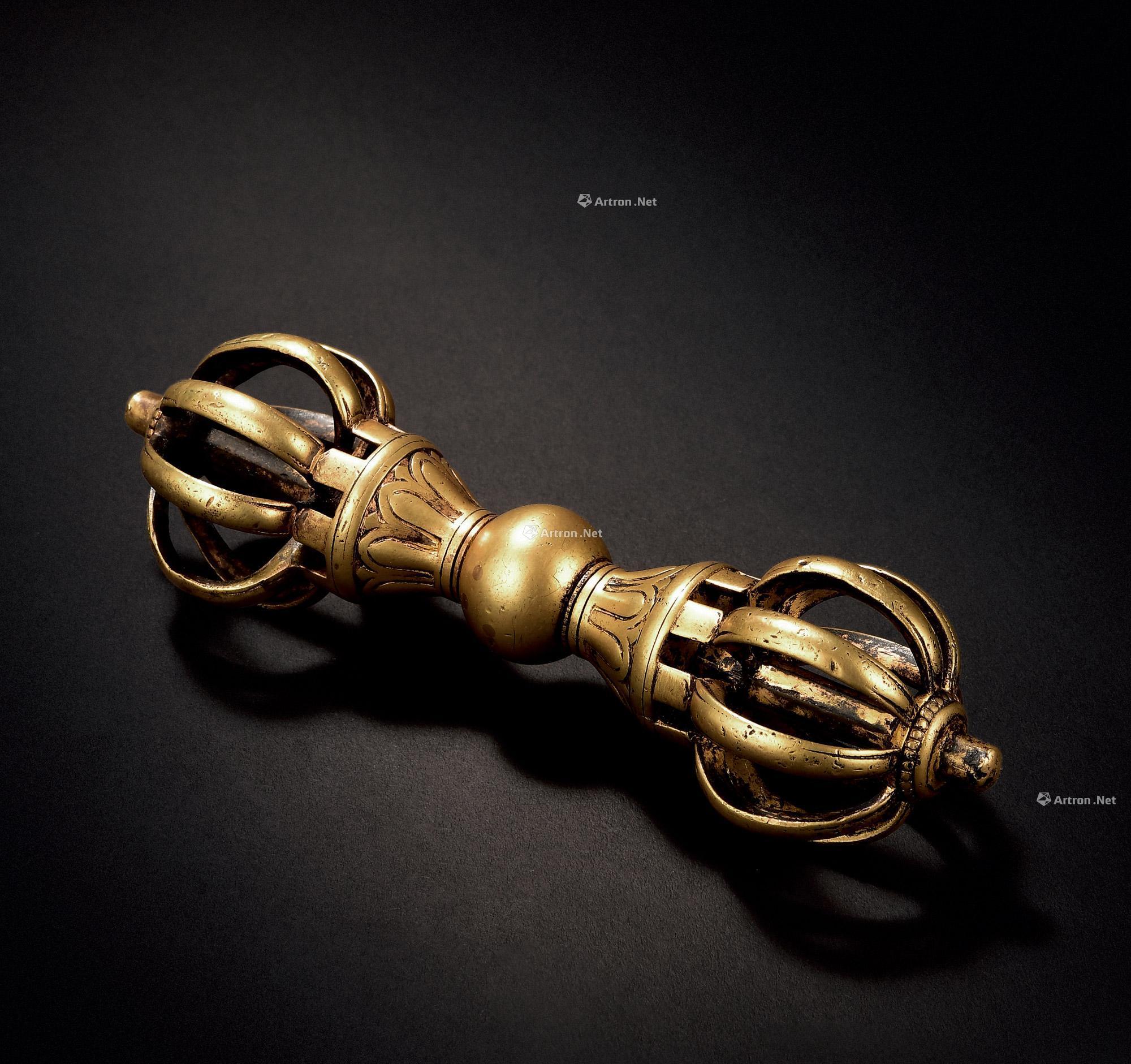 0231明正德铜鎏金金刚杵