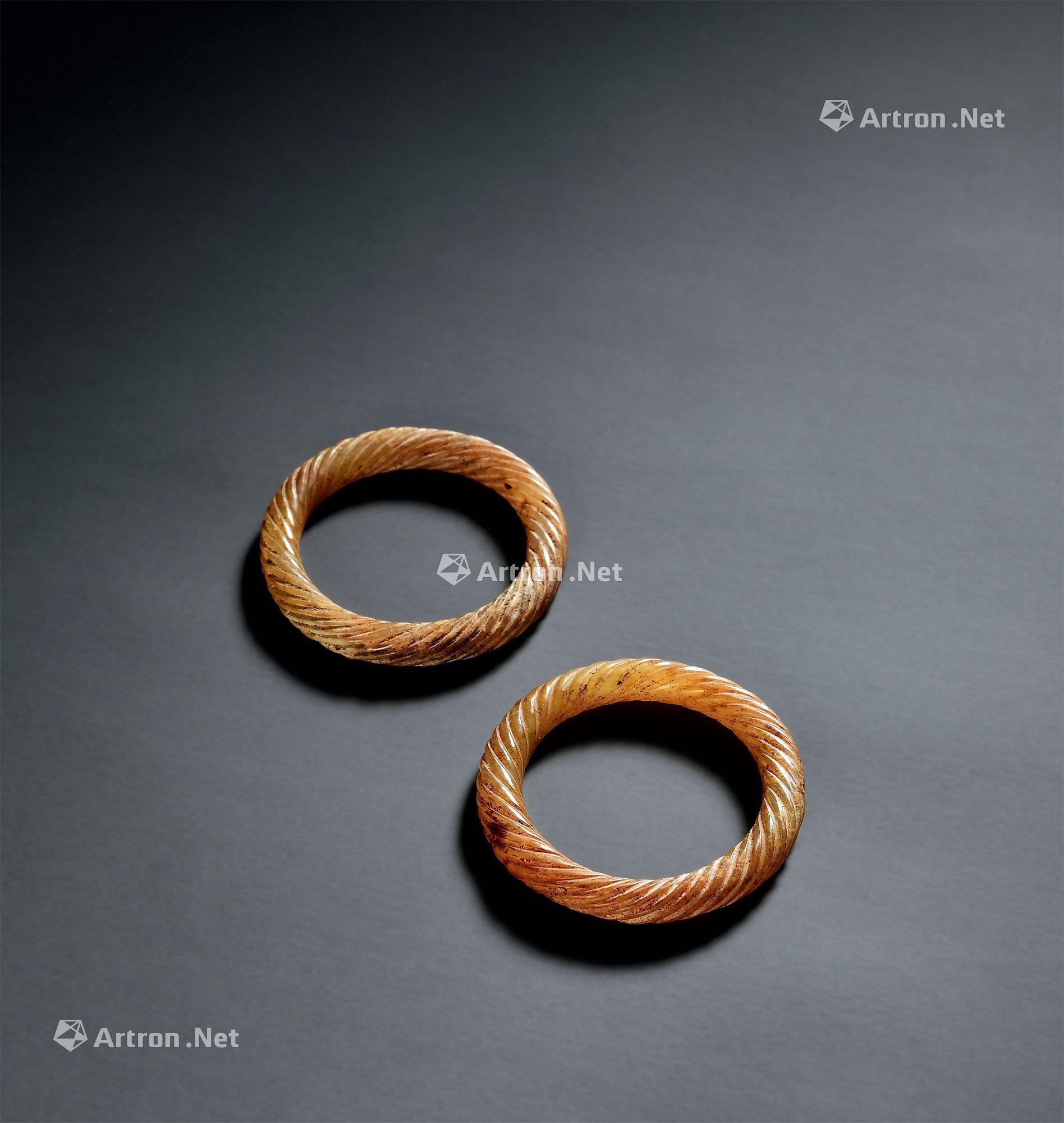 白玉绞丝环-德古聚珍——玉器专场-雅昌拍卖