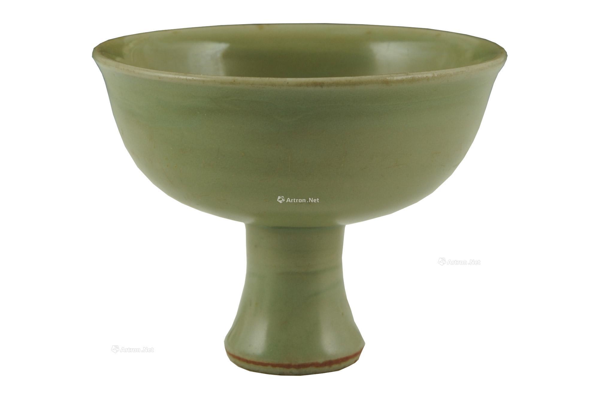 龙泉窑青釉高足杯-瓷器-雅昌拍卖