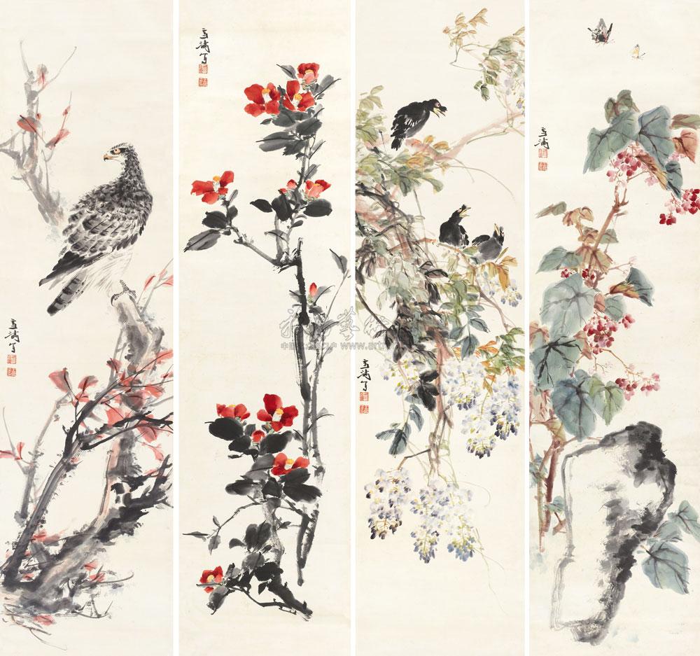花鸟-亚洲重要私人收藏近现代书画专场-雅昌拍卖