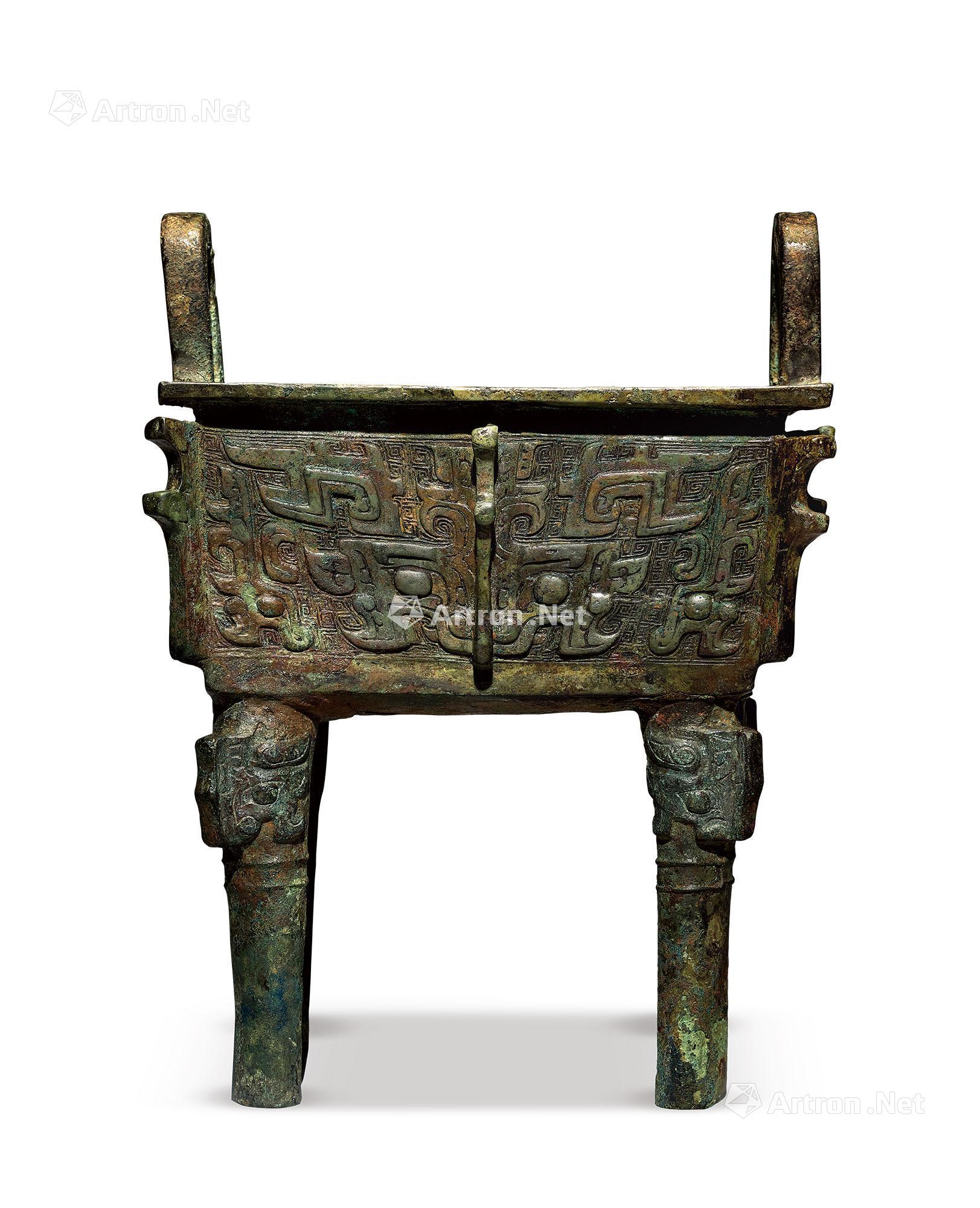 0709 西周 兽面纹方鼎