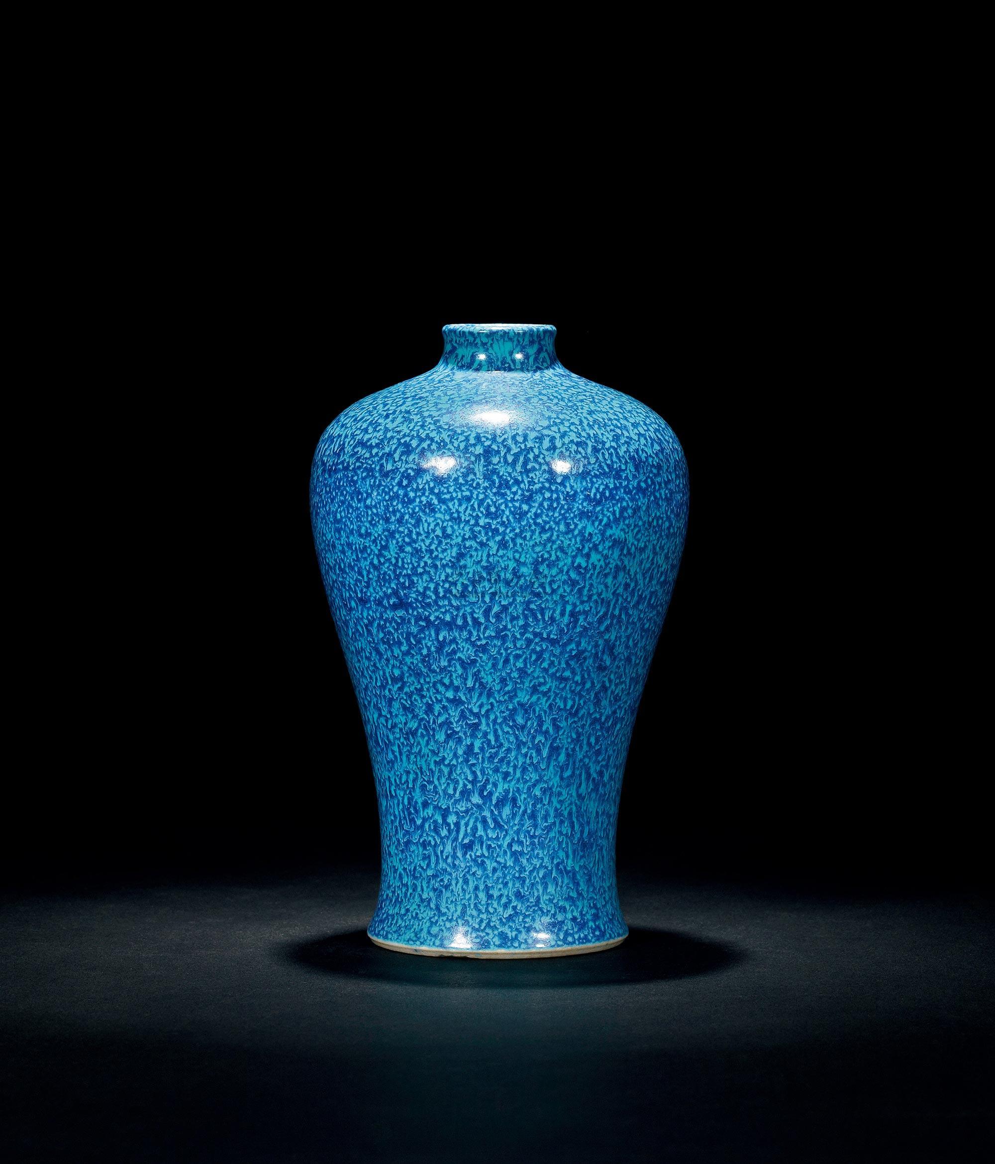 0316清乾隆炉钧釉梅瓶