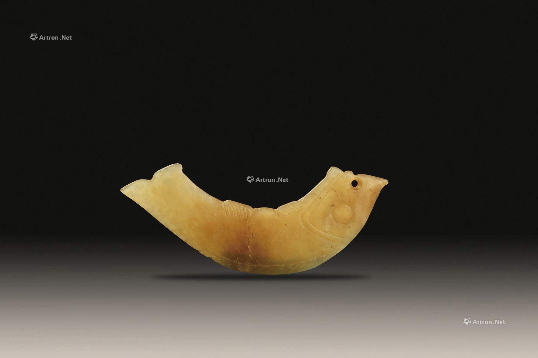 黄玉鱼形佩-玉器-雅昌拍卖