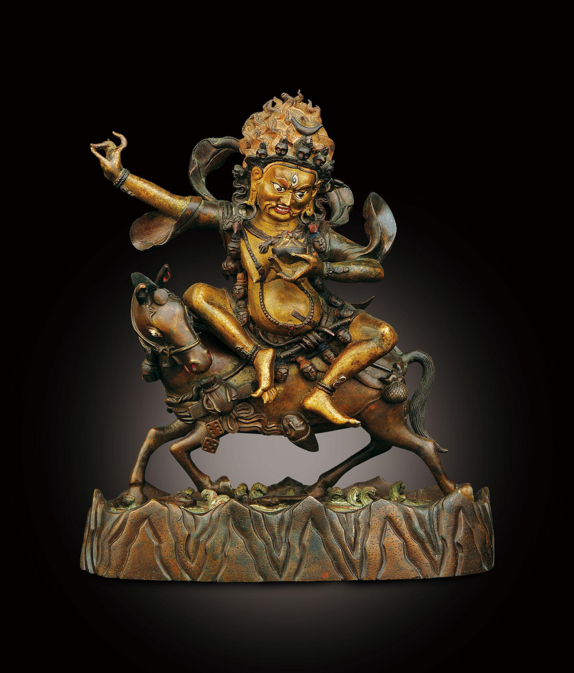 铜泥金吉祥天母-宫廷艺术专场-雅昌拍卖