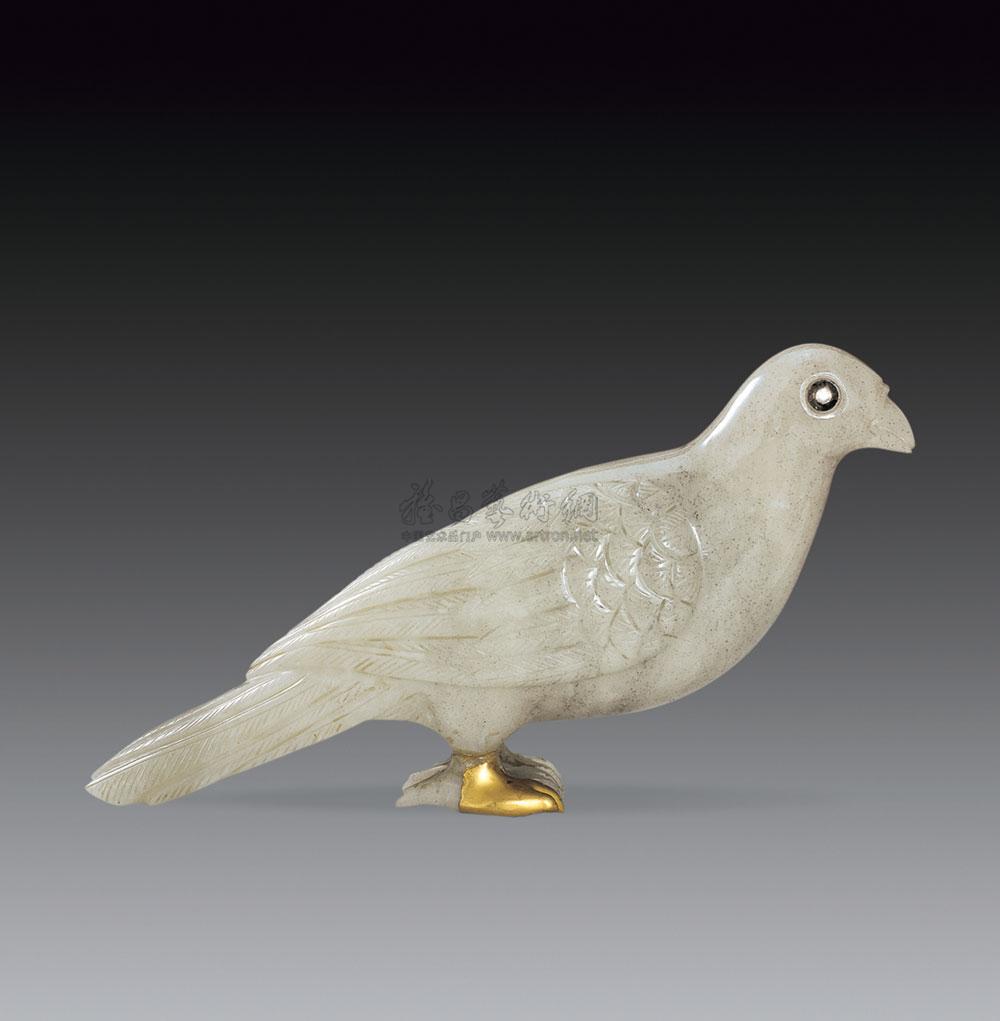 1501清白玉雕鸽子