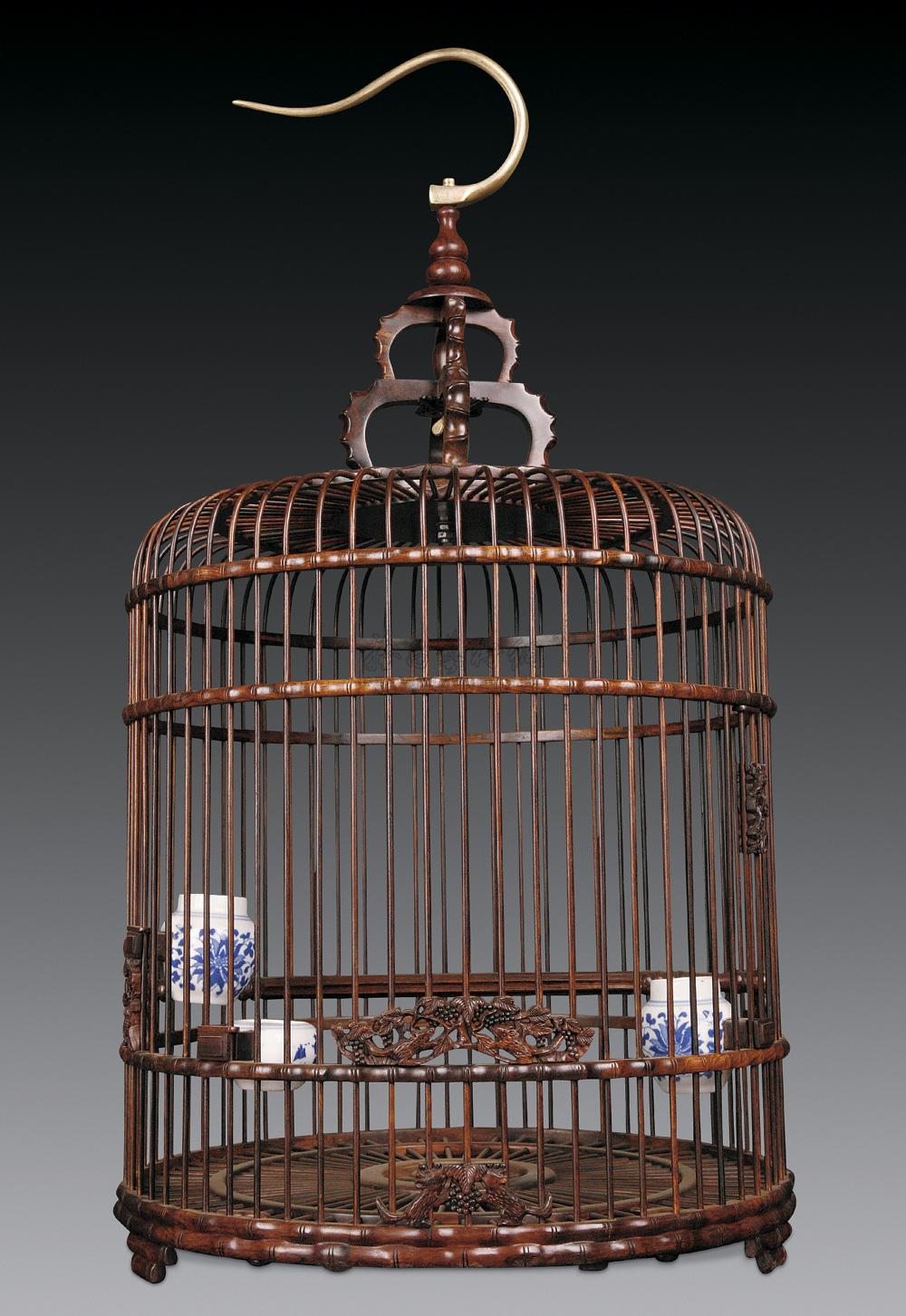 0055黄花梨鸟笼笼