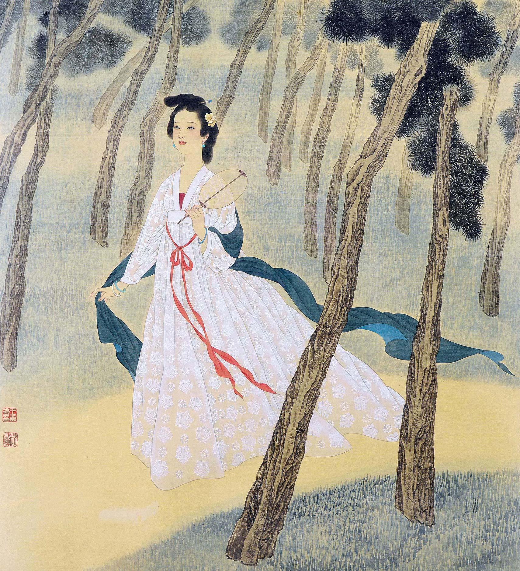 丽人行-当代水墨-雅昌拍卖