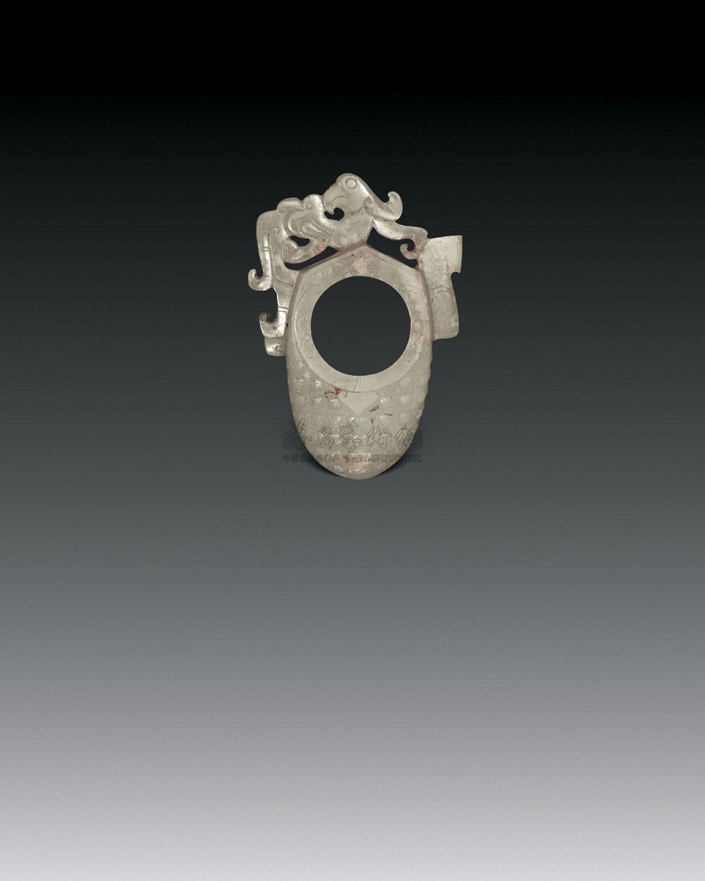 0042战国汉凤形韘型珮